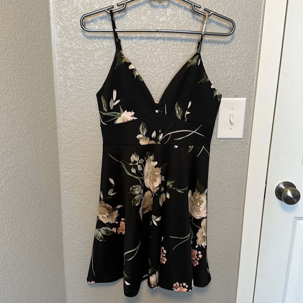 Black Floral Dress